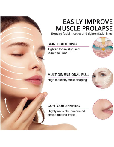 Cinta de Levantamiento Facial Invisible Aaiffey 188 Pzs