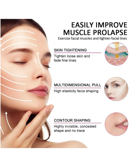 Cinta de Levantamiento Facial Invisible Aaiffey 188 Pzs