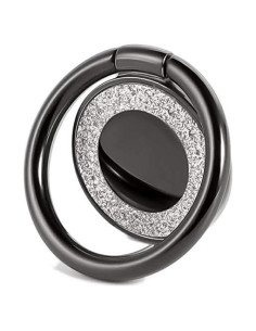 Soporte para anillo de teléfono móvil LLK Negro 360 Ajustable