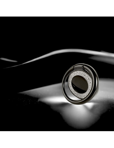 Soporte para anillo de teléfono móvil LLK Negro 360 Ajustable