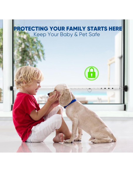 Barra de Seguridad Ajustable Supforce para Puertas Corredizas 43-140 cm