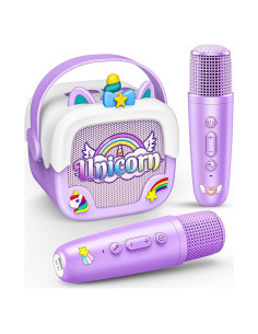Mini Máquina de Karaoke Unicornio Bluetooth 5.3 para Niñas