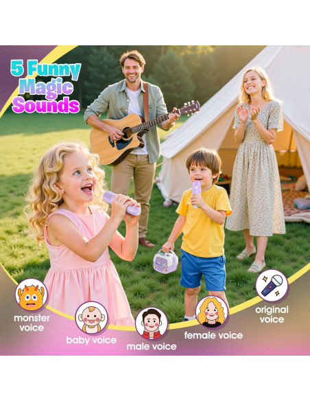 Mini Máquina de Karaoke Unicornio Bluetooth 5.3 para Niñas