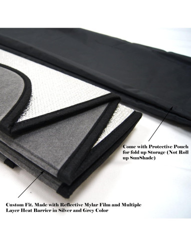 Protector Solar Parabrisas Tuningpros CFS-324-S para Toyota Highlander 2014-2019