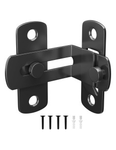 Cerradura de Puerta Corrediza de 90 Grados SANKEYTEW Negra