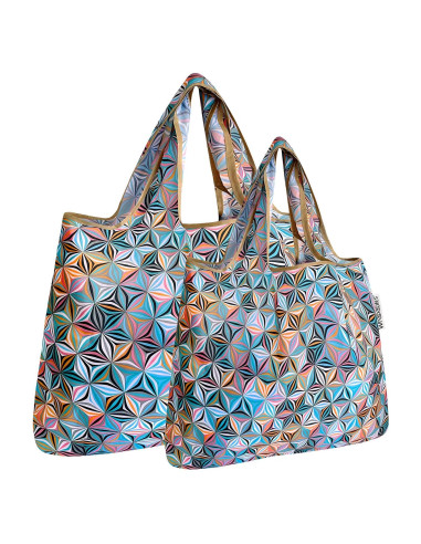 Bolsa de Compras Plegable Allydrew Juego de 2 Nylon Ecológicas