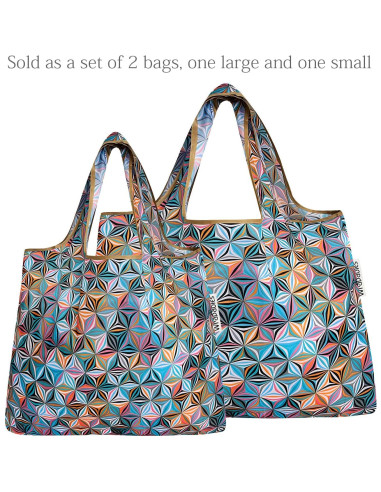 Bolsa de Compras Plegable Allydrew Juego de 2 Nylon Ecológicas