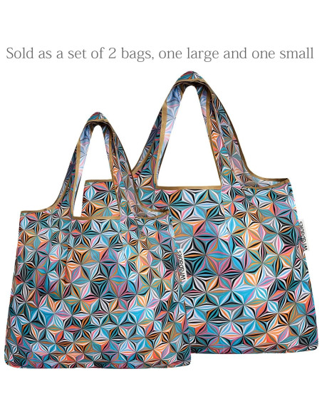 Bolsa de Compras Plegable Allydrew Juego de 2 Nylon Ecológicas