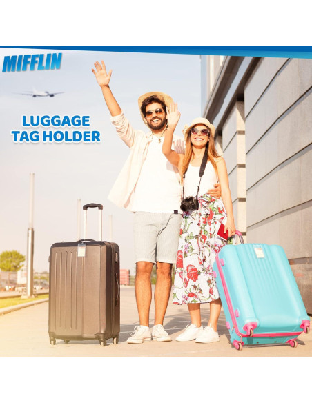 Etiquetas de Equipaje Mifflin Transparentes - Paquete de 10
