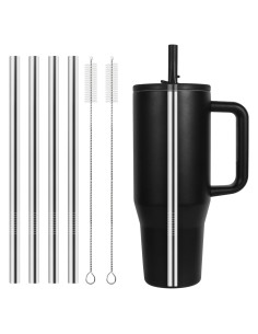 Pajitas de Metal Reutilizables XZESH para Hydrojug 40 Oz - 4 Pzas