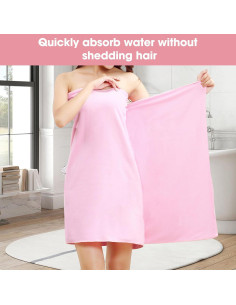 Juego de Toallas de Microfibra Premium fhgnysm - 3 Piezas Coral 2