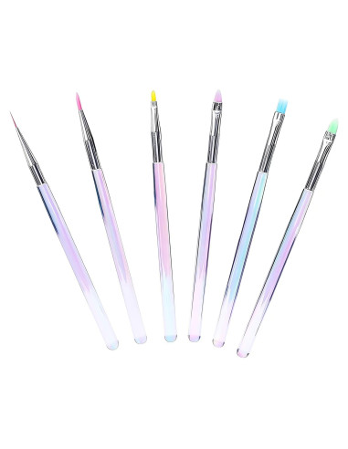Juego de Cepillos para Arte de Uñas Dancepanda - 6 Piezas