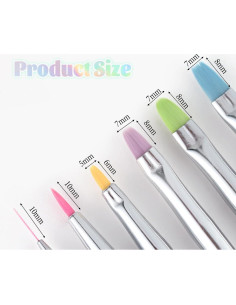 Juego de Cepillos para Arte de Uñas Dancepanda - 6 Piezas 2