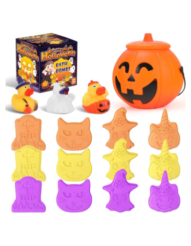 Set de 12 Bombas de Baño Halloween Y-FABKKI con Patitos