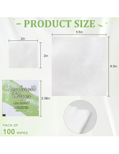 200 Toallitas Desodorantes Keggaen Mini Pepino para Viaje 2