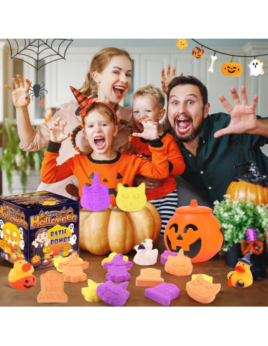 Set de 12 Bombas de Baño Halloween Y-FABKKI con Patitos