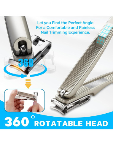 Juego de Cortauñas 8 en 1 MPKDZNE para Uñas Gruesas