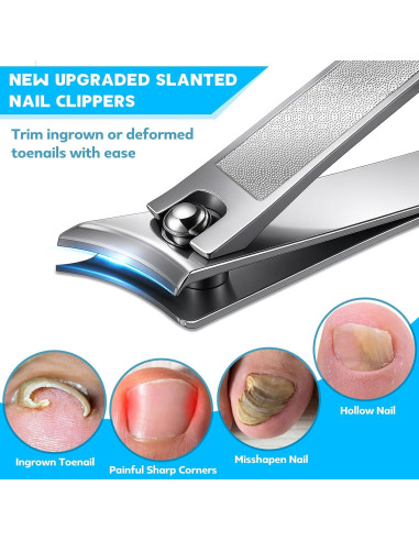 Juego de Cortauñas 8 en 1 MPKDZNE para Uñas Gruesas