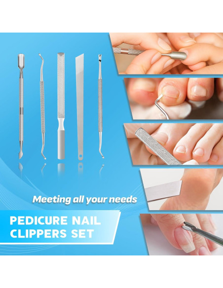 Juego de Cortauñas 8 en 1 MPKDZNE para Uñas Gruesas