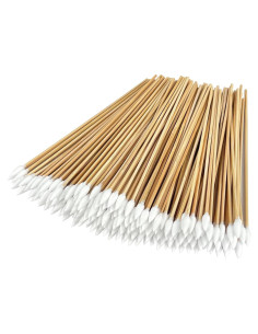 Hisopos de Algodón Garrelett 200 Puntas 15 cm para Limpieza