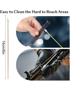 Hisopos de Algodón Garrelett 200 Puntas 15 cm para Limpieza 2