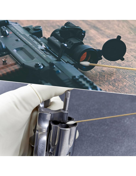 Hisopos de Algodón Garrelett 200 Puntas 15 cm para Limpieza