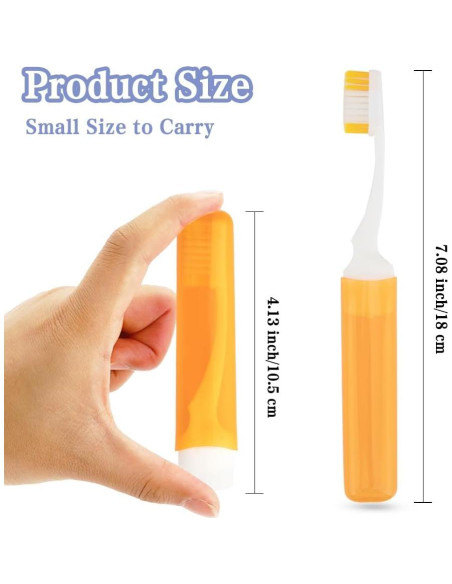 Juego de 3 Cepillos de Dientes de Viaje Ysuwekslu Mini Suaves