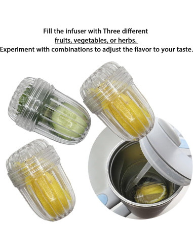 Set de 3 Infusores de Té JICHENGCRAFT de Tritan para Frutas