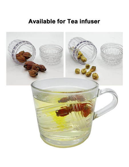 Set de 3 Infusores de Té JICHENGCRAFT de Tritan para Frutas