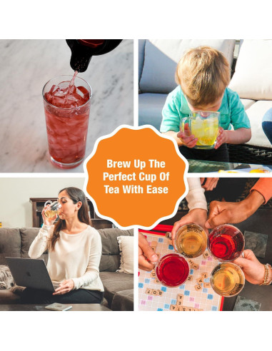 Jarra de Té Helado Tiesta Tea 1.89L Plástico BPA Libre con Infusor