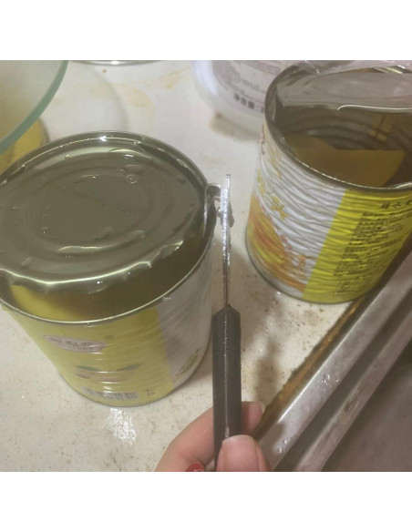 Abre latas manual HLCM 4 en 1 - 2 unidades, color negro