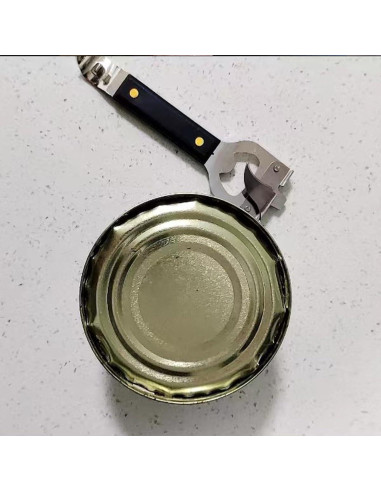 Abre latas manual HLCM 4 en 1 - 2 unidades, color negro