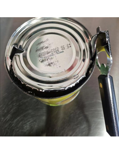 Abre latas manual HLCM 4 en 1 - 2 unidades, color negro