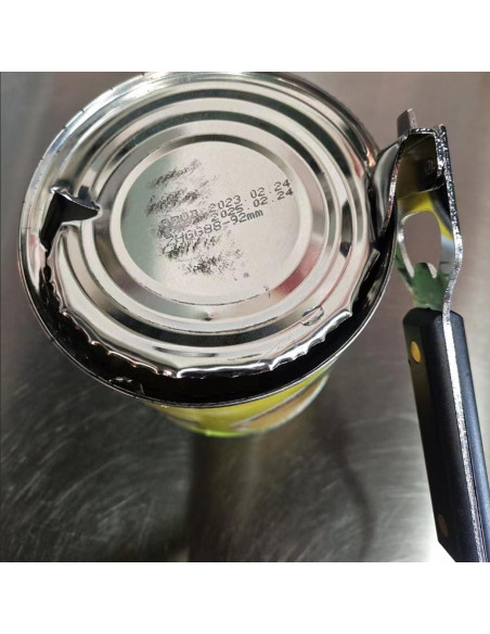 Abre latas manual HLCM 4 en 1 - 2 unidades, color negro