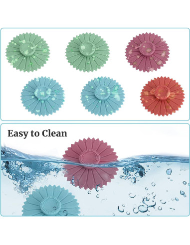 6 Tapas de Silicona Multicolores para Tazas y Vasos LIN-YL