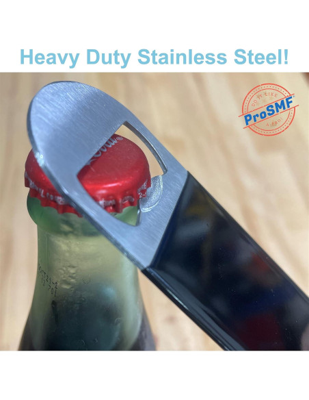 Abrebotellas Plano ProSMF - Acero Inoxidable - Paquete de 3 - 17.78 cm