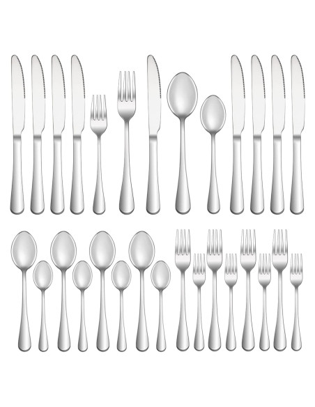 Juego de Cubiertos de 20 Piezas Acero Inoxidable MUTNITT