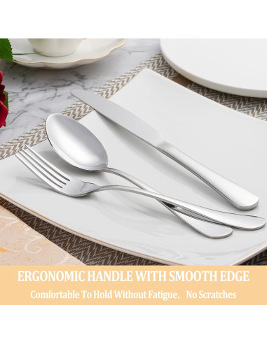 Juego de Cubiertos de 20 Piezas Acero Inoxidable MUTNITT