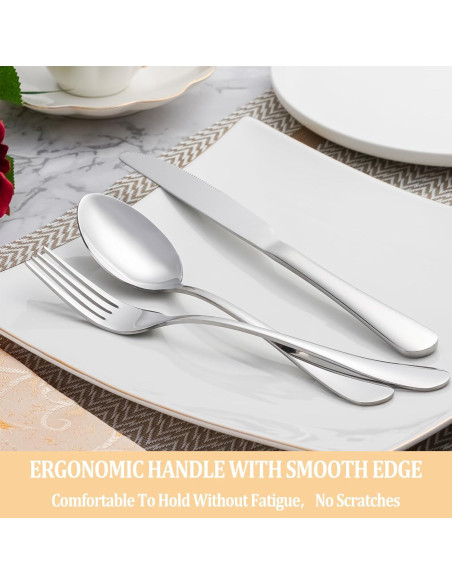 Juego de Cubiertos de 20 Piezas Acero Inoxidable MUTNITT