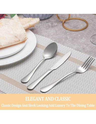 Juego de Cubiertos de 20 Piezas Acero Inoxidable MUTNITT