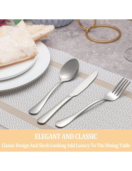 Juego de Cubiertos de 20 Piezas Acero Inoxidable MUTNITT