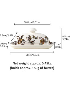 Tazón de Mantequilla de Porcelana Lifenanny 20 cm Amarillo 2