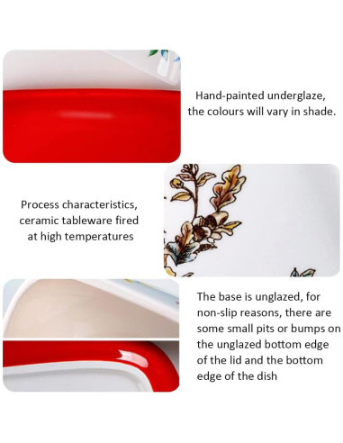 Tazón de Mantequilla de Porcelana Lifenanny 20 cm Amarillo