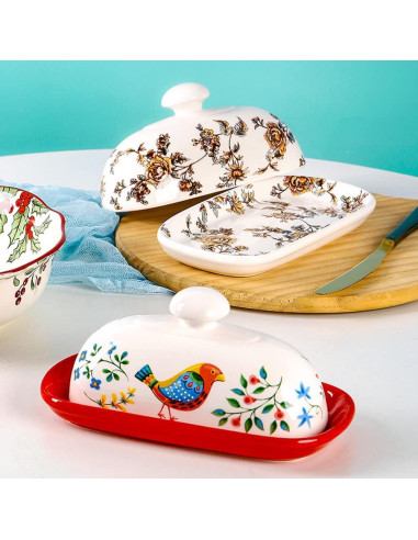 Tazón de Mantequilla de Porcelana Lifenanny 20 cm Amarillo