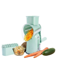 Rallador de Queso Rotativo Chef Power 5 en 1 Verde Claro