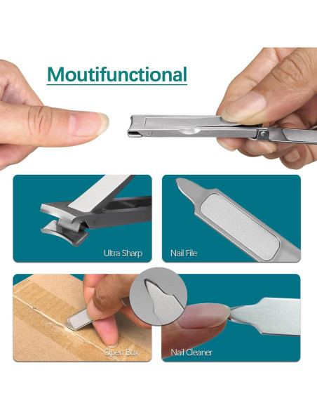 Mini Cortauñas Sg Nekoo Ultra Delgado Portátil para Viajar