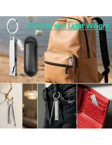 Mini Cortauñas Sg Nekoo Ultra Delgado Portátil para Viajar