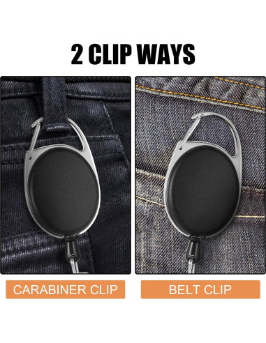 Paquete de 50 Sujetadores de Insignias Retráctiles Viehatta