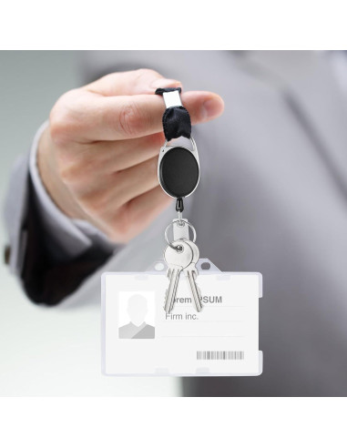 Paquete de 50 Sujetadores de Insignias Retráctiles Viehatta