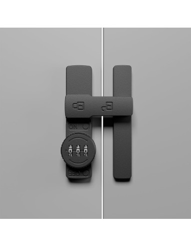 Pestillo Invertido ETEKJOY con Combinación 180 Grados Negro